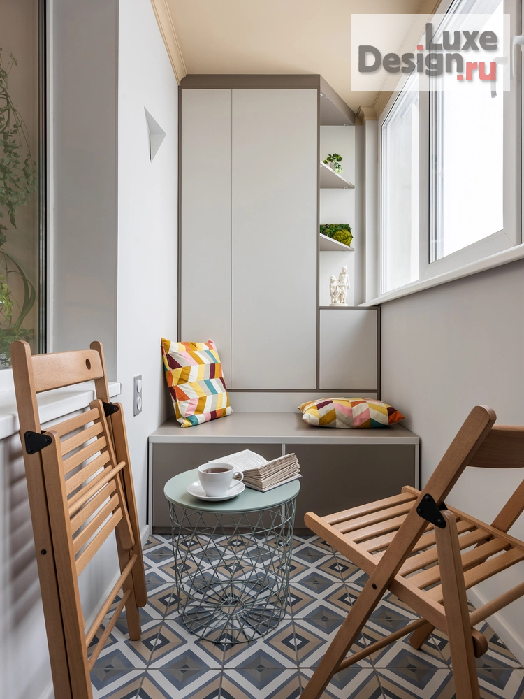 Дизайн интерьера лоджии "Небо рядом" (фото 4)