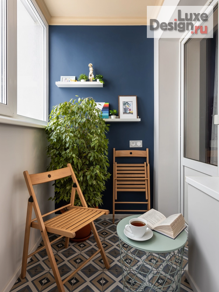 Дизайн интерьера лоджии "Небо рядом" (фото 1)