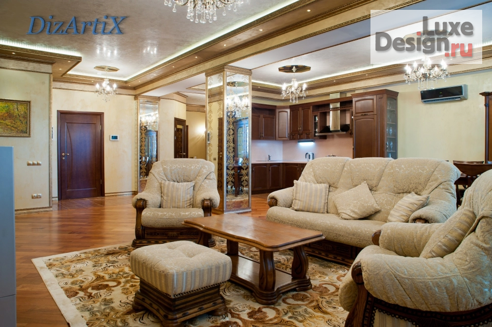 Дизайн интерьера трехкомнатной квартиры "ЖК Симфония" (фото 1)