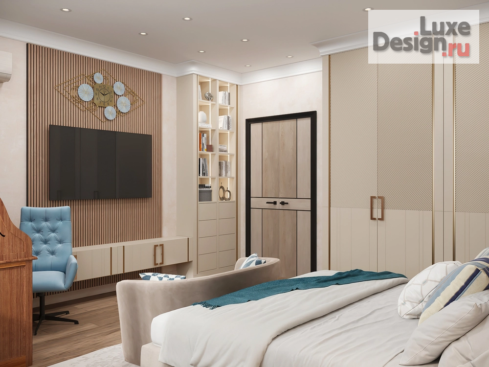 Дизайн интерьера трехкомнатной квартиры "Квартира на Новинском бульваре" (фото 2)