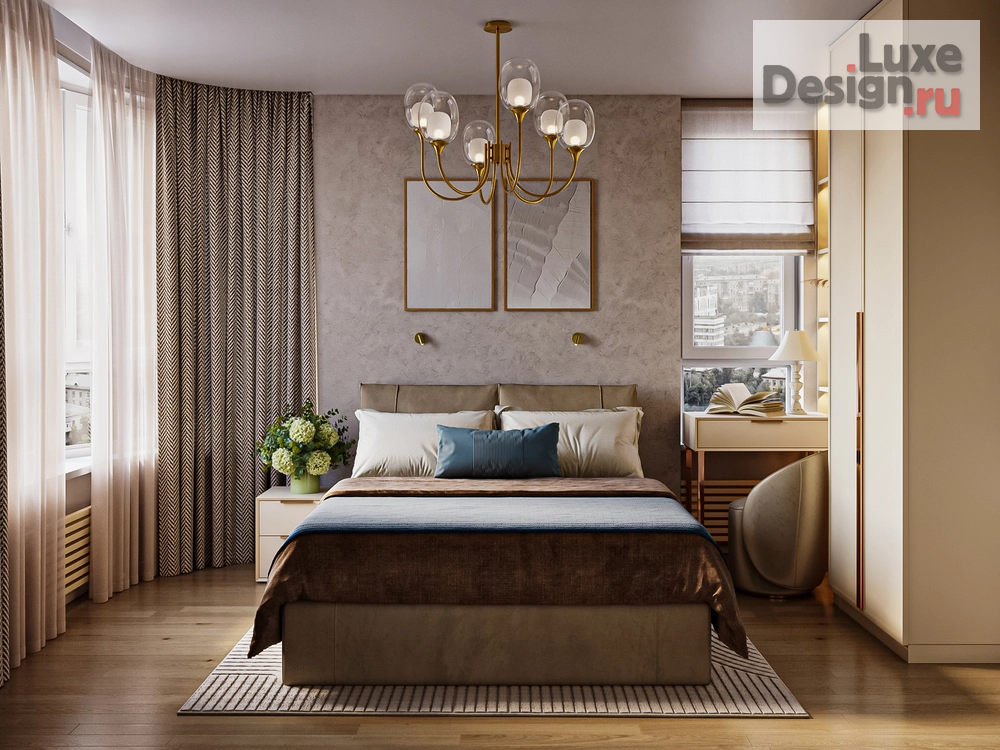 Дизайн интерьера двухкомнатной квартиры "Квартира в ЖК Символ" (фото 6)