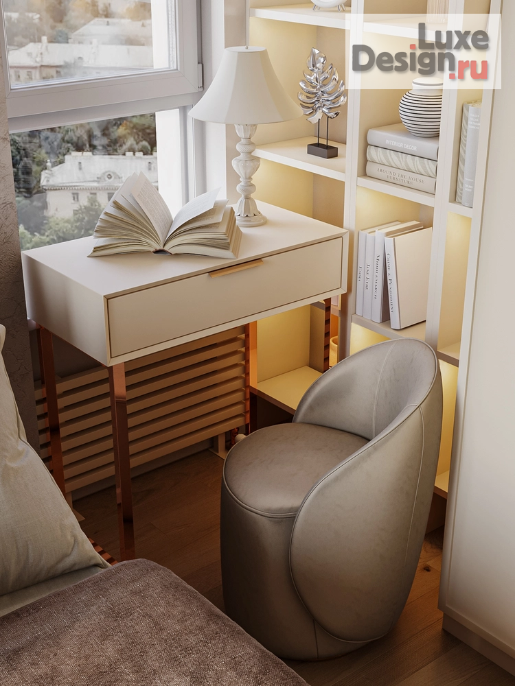 Дизайн интерьера двухкомнатной квартиры "Квартира в ЖК Символ" (фото 10)