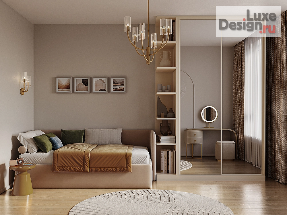 Дизайн интерьера двухкомнатной квартиры "Квартира в ЖК Символ" (фото 23)