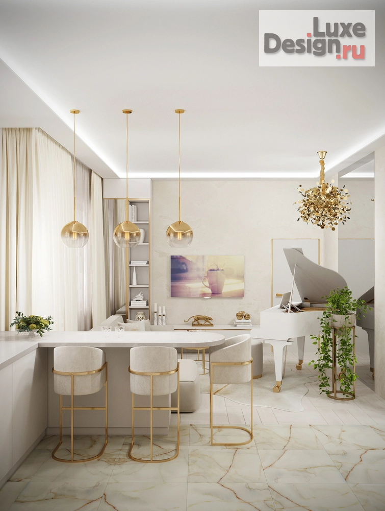 Дизайн интерьера двухкомнатной квартиры "Квартира на Тверской" (фото 4)