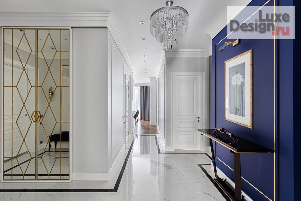 Дизайн интерьера четырехкомнатной квартиры "Квартира в ЖК Крестовский Де Люкс, 170 м2" (фото 9)