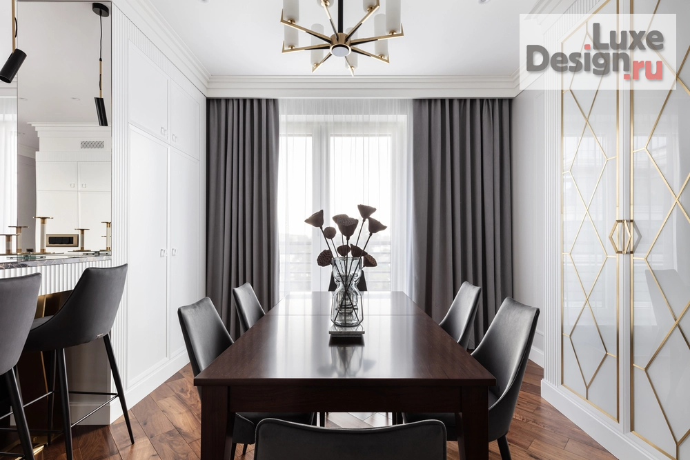 Дизайн интерьера четырехкомнатной квартиры "Квартира в ЖК Крестовский Де Люкс, 170 м2" (фото 12)