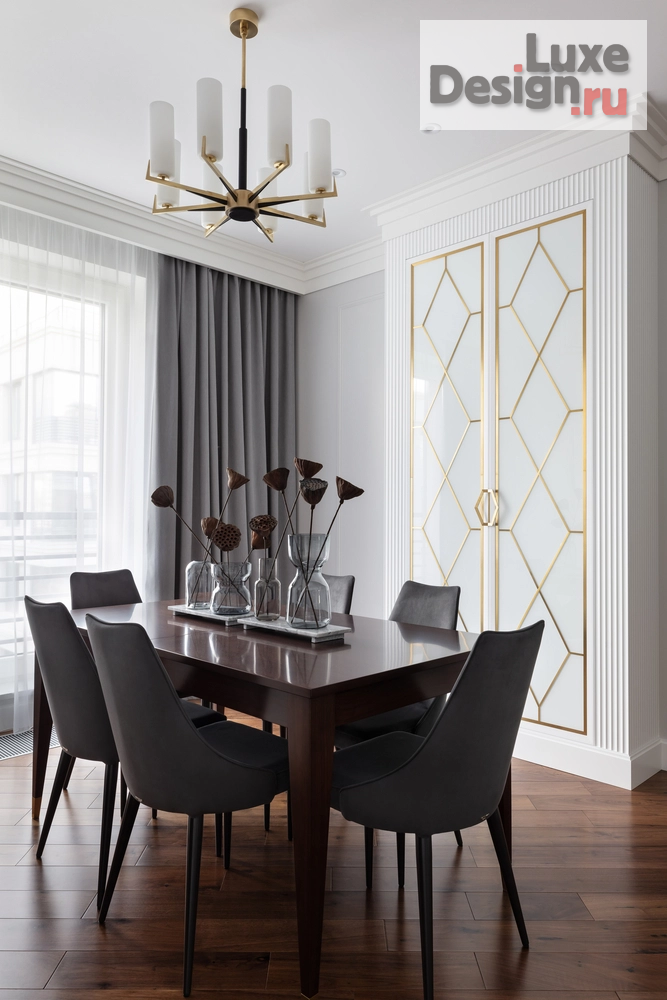 Дизайн интерьера четырехкомнатной квартиры "Квартира в ЖК Крестовский Де Люкс, 170 м2" (фото 15)