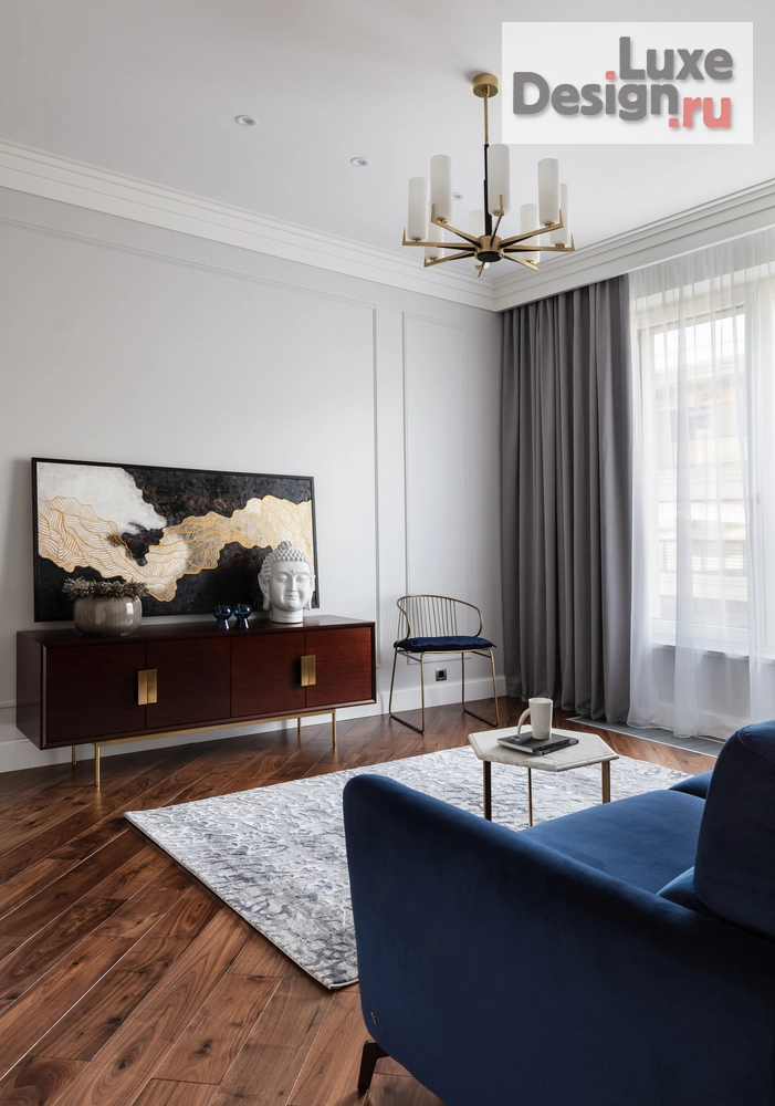 Дизайн интерьера четырехкомнатной квартиры "Квартира в ЖК Крестовский Де Люкс, 170 м2" (фото 18)