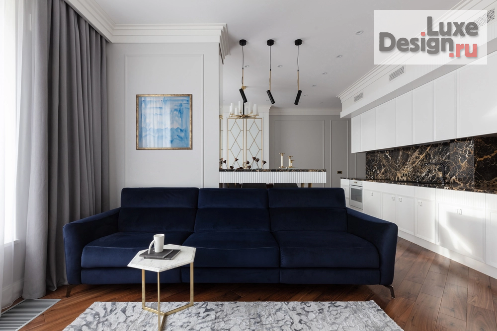 Дизайн интерьера четырехкомнатной квартиры "Квартира в ЖК Крестовский Де Люкс, 170 м2" (фото 20)