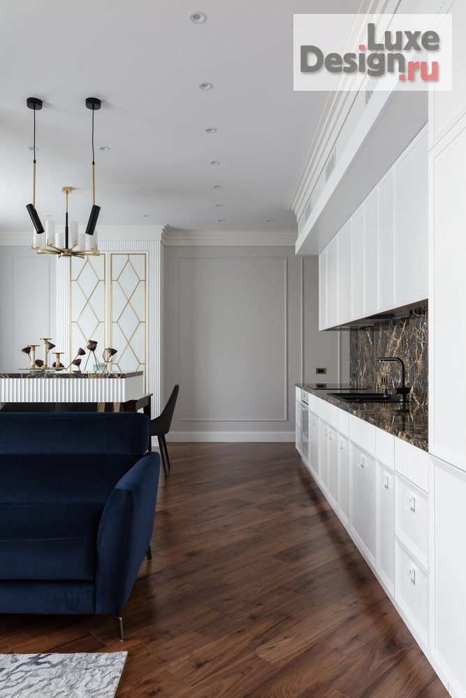 Дизайн интерьера четырехкомнатной квартиры "Квартира в ЖК Крестовский Де Люкс, 170 м2" (фото 23)