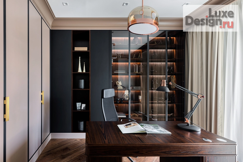 Дизайн интерьера четырехкомнатной квартиры "Квартира в ЖК Крестовский Де Люкс, 170 м2" (фото 29)