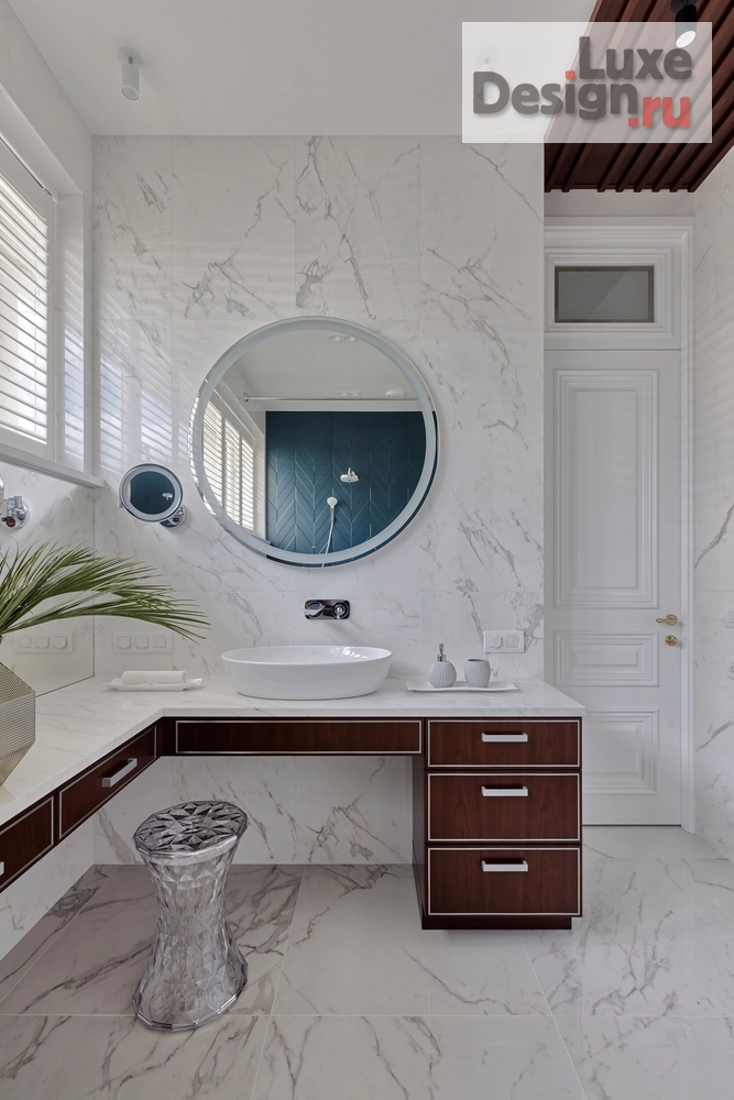 Дизайн интерьера четырехкомнатной квартиры "Квартира в ЖК Крестовский Де Люкс, 170 м2" (фото 42)