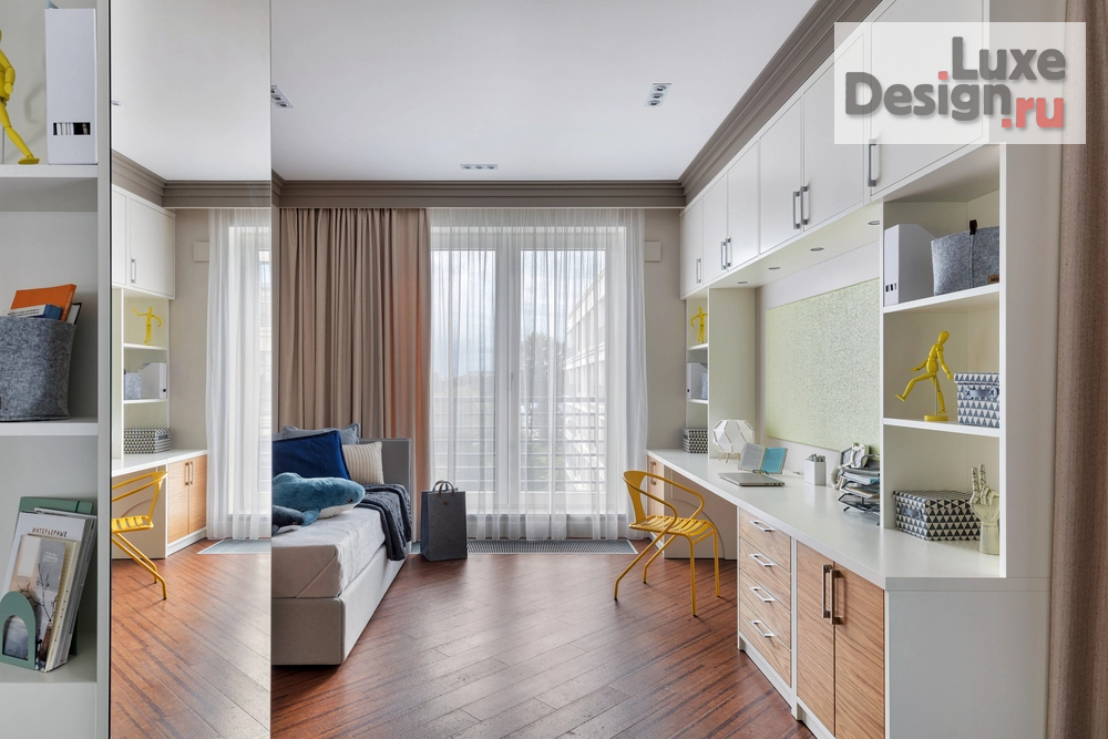 Дизайн интерьера четырехкомнатной квартиры "Квартира в ЖК Крестовский Де Люкс, 170 м2" (фото 47)