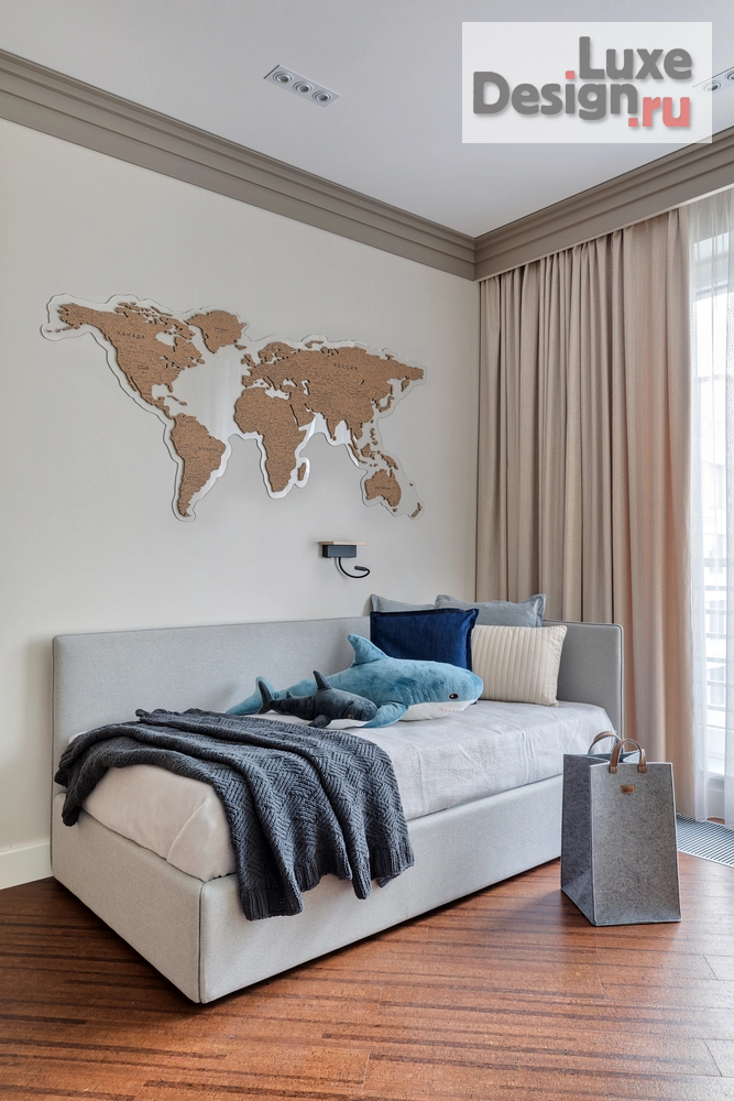 Дизайн интерьера четырехкомнатной квартиры "Квартира в ЖК Крестовский Де Люкс, 170 м2" (фото 50)