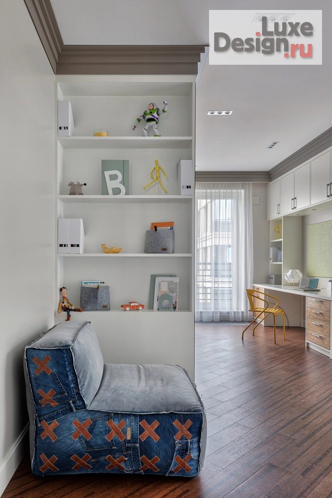 Дизайн интерьера четырехкомнатной квартиры "Квартира в ЖК Крестовский Де Люкс, 170 м2" (фото 51)