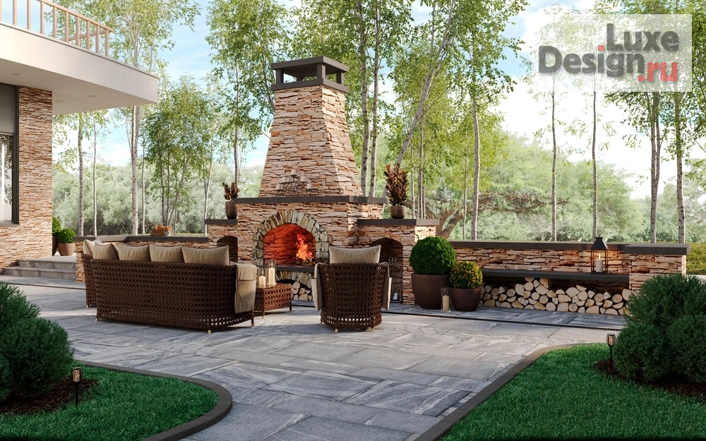 Дизайн интерьера частного дома "Одноэтажный частный дом с внутренним двориком" (фото 11)