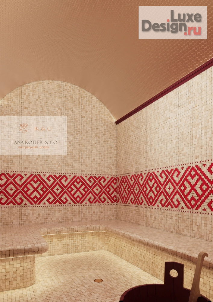 Дизайн интерьера бани "Банный комплекс в русском стиле" (фото 8)