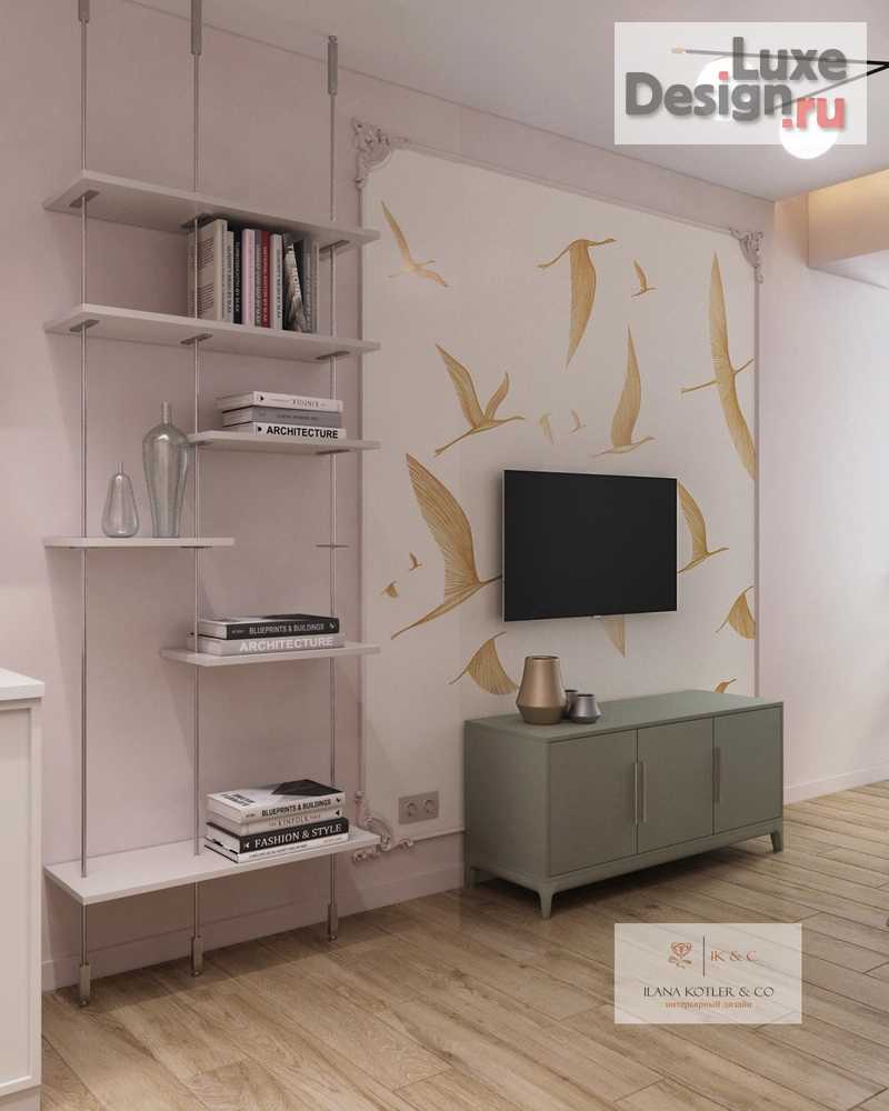 Дизайн интерьера однокомнатной квартиры "однокомнатная квартира" (фото 3)