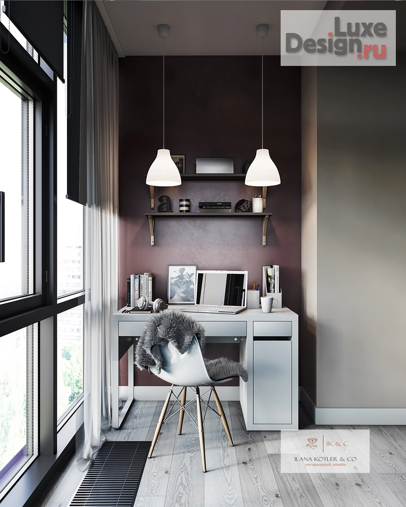 Дизайн интерьера гостиной "интерьер квартиры 80 м2 город Новосибирск" (фото 5)