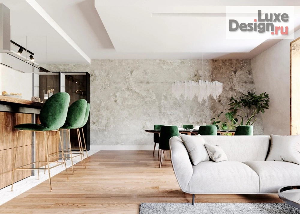 Дизайн интерьера апартаментов "Немного солнца в холодной воде" (фото 1)