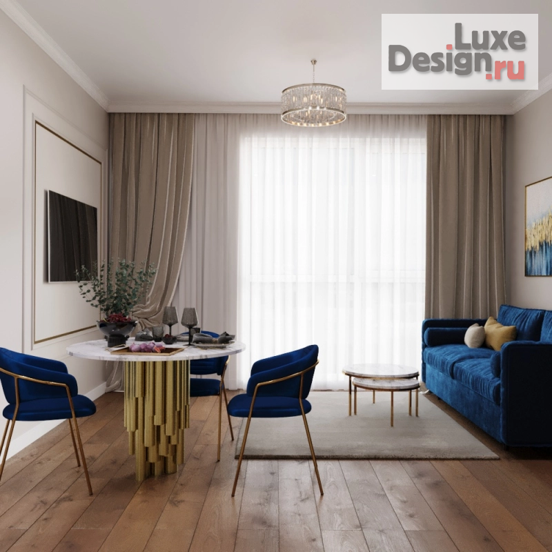 Дизайн интерьера квартиры "Проект квартиры в ЖК "Хорошевский"" (фото 4)