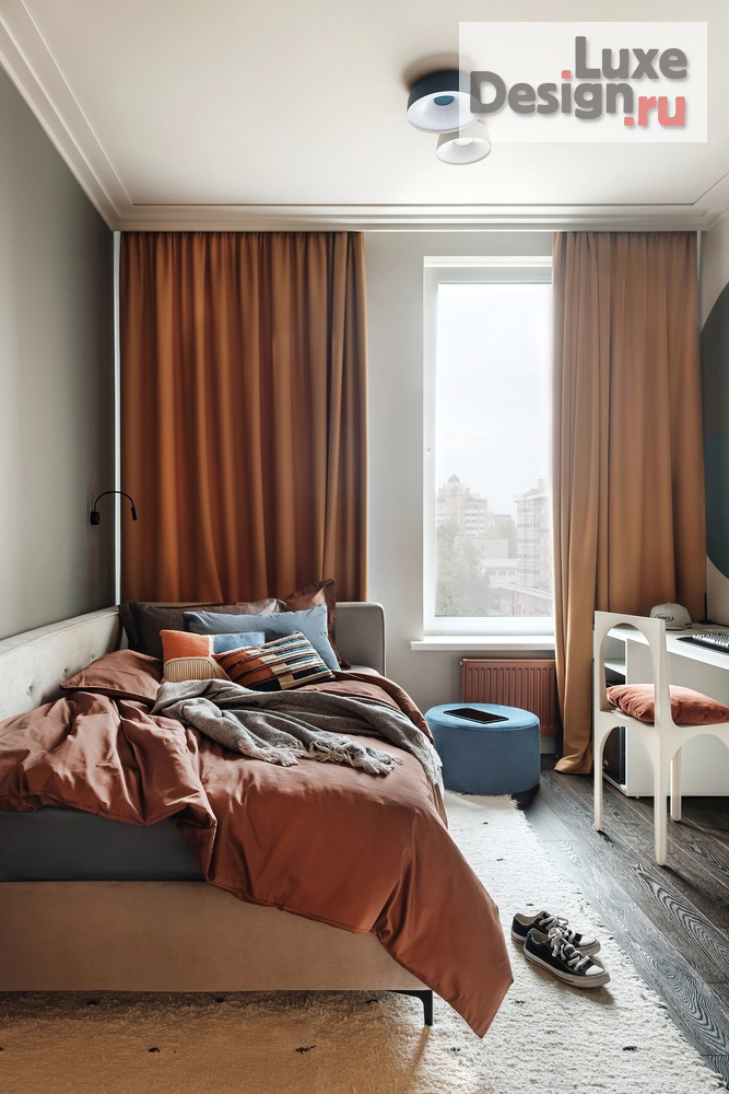 Дизайн интерьера четырехкомнатной квартиры "Дизайн интерьера четырехкомнатной квартиры "Интерьер в европейском стиле: пентхаус в центре Перми"" (фото 8)