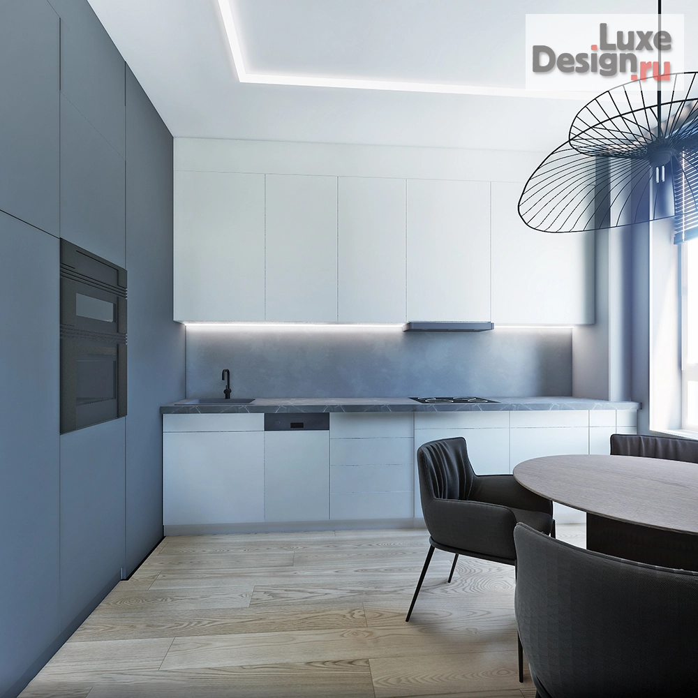 Дизайн интерьера трехкомнатной квартиры "Функциональный минимализм" (фото 6)