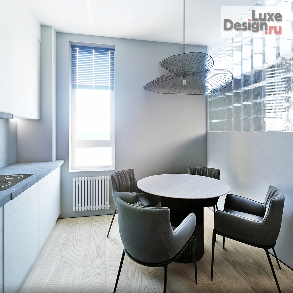 Дизайн интерьера трехкомнатной квартиры "Функциональный минимализм" (фото 8)