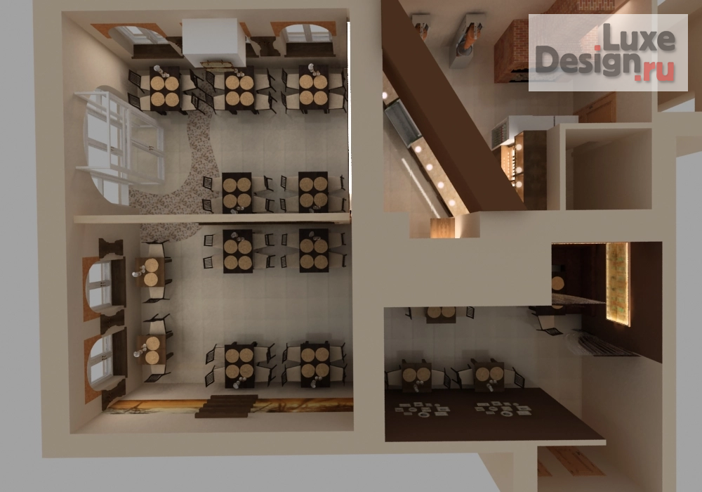 Дизайн интерьера кафе ""Бест мангал"" (фото 4) от дизайнера Марина Росс interior.ross Дизайн интерьера кафе ""Бест мангал"" (фото 4)