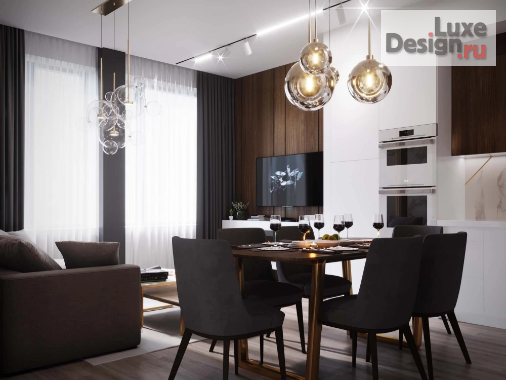 Дизайн интерьера квартиры "ЖК Versis, 80 м2, дизайн по модным трендам" (фото 5) от дизайнера Loft&Home Дизайн интерьера квартиры "ЖК Versis, 80 м2, дизайн по модным трендам" (фото 5)