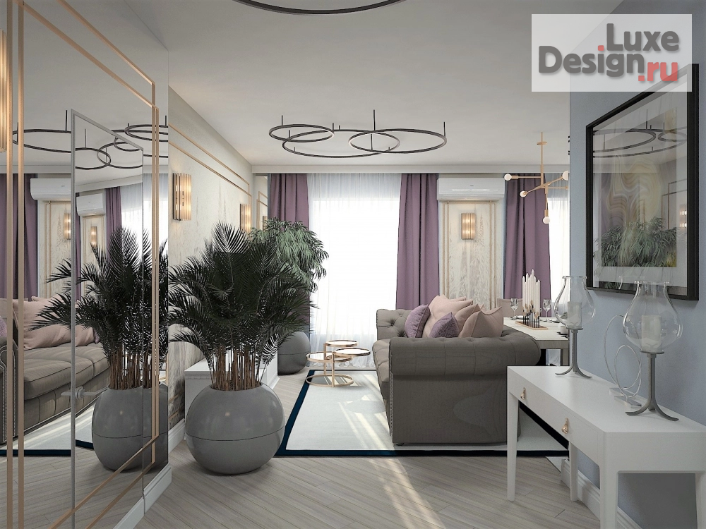 Дизайн интерьера трехкомнатной квартиры "3х комнатная квартира, г. Екатеринбург. " (фото 5)