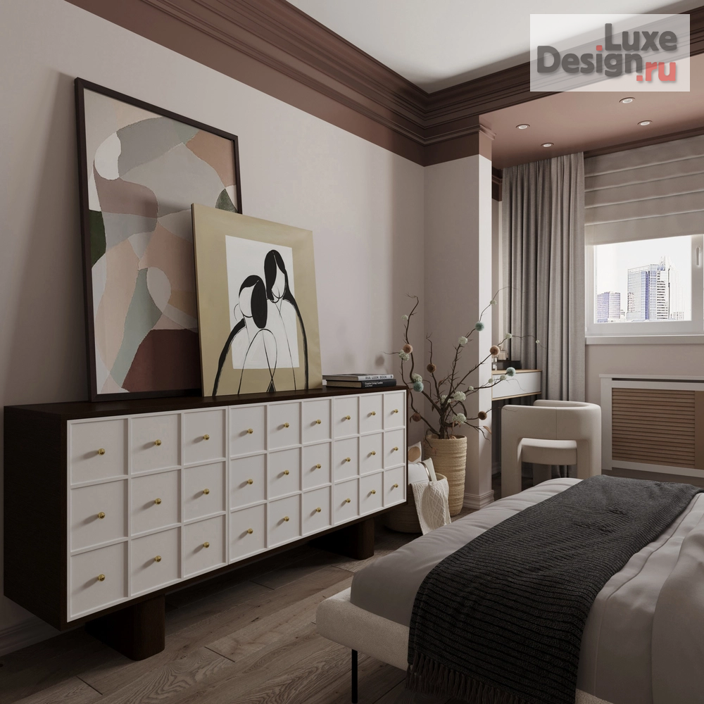 Дизайн интерьера однокомнатной квартиры "Проект спальни" (фото 3)