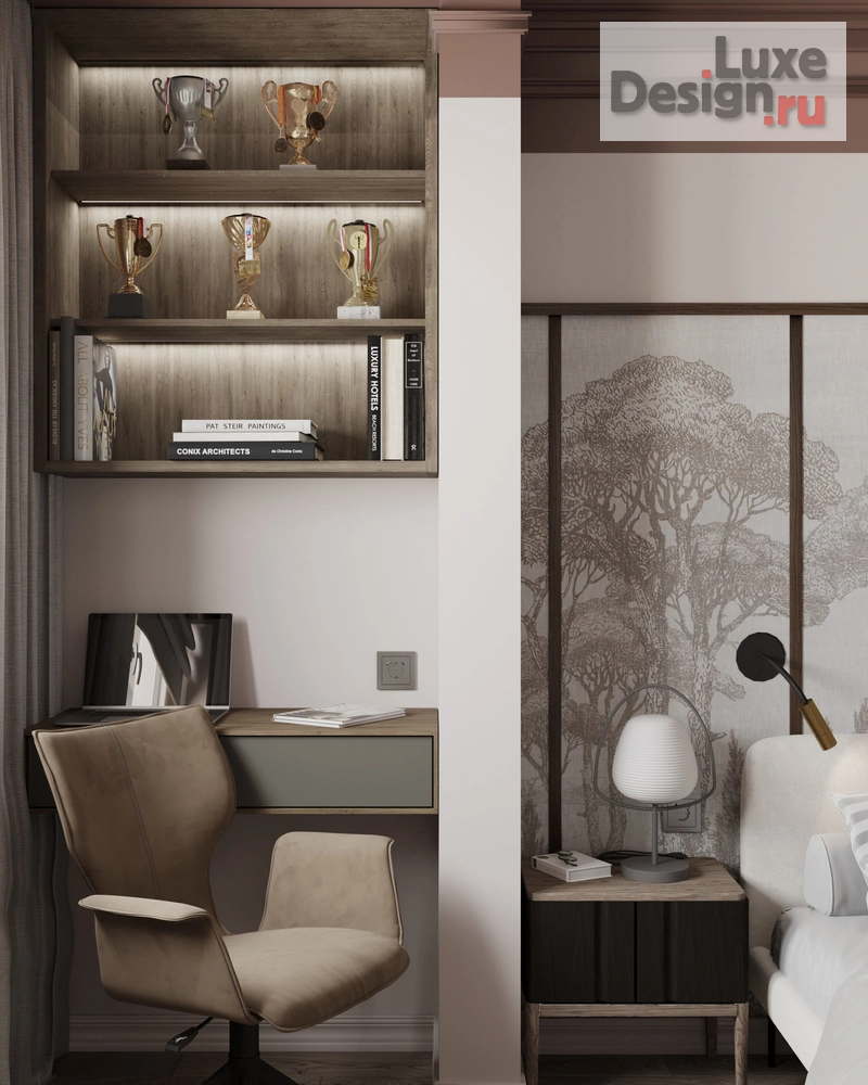 Дизайн интерьера однокомнатной квартиры "Проект спальни" (фото 7)