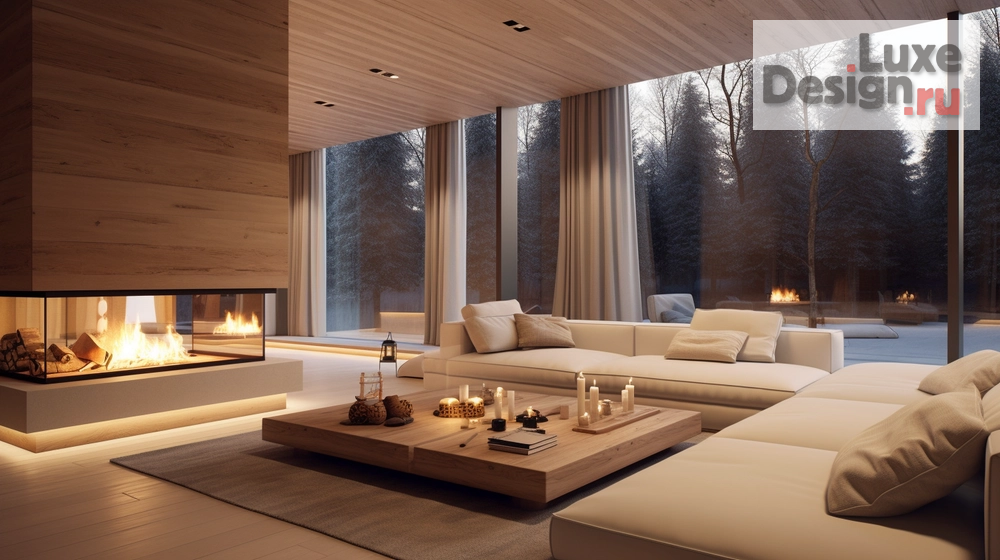 Дизайн интерьера загородного дома "Современный деревянный дом" (фото 3)