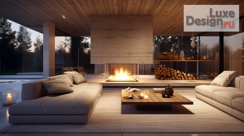 Дизайн интерьера загородного дома "Современный деревянный дом" (фото 7)