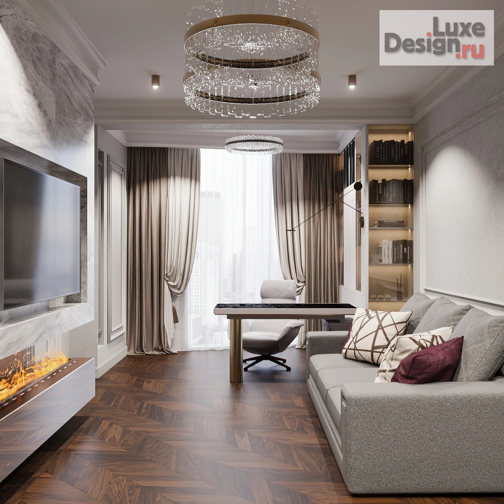 Дизайн интерьера двухкомнатной квартиры "Евродвушка" (фото 8)