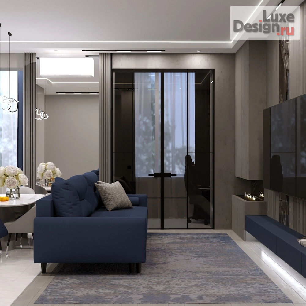 Дизайн интерьера четырехкомнатной квартиры "Стильный проект квартиры для молодой семьи" (фото 5)