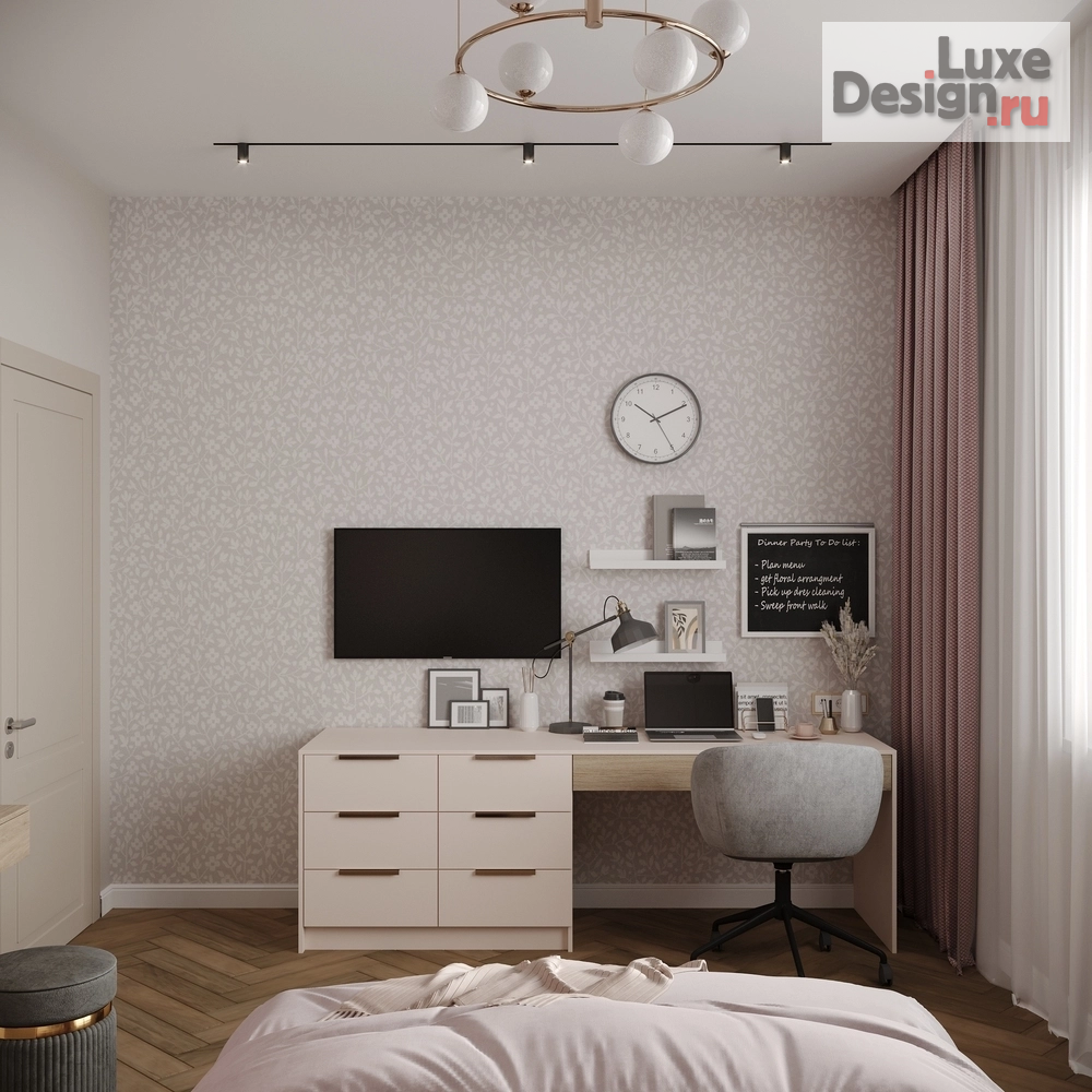 Дизайн интерьера частного дома "Загородный дом площадью 123 кв.м. Детская." (фото 3)