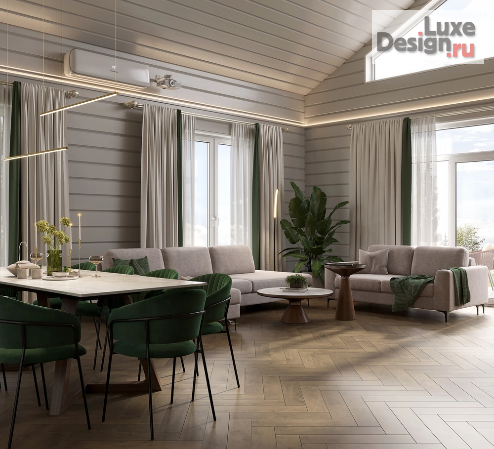 Дизайн интерьера загородного дома "Дизайн-проект частного дома" (фото 7) от дизайнера Москаленко Ольга Николаевна Дизайн интерьера загородного дома "Дизайн-проект частного дома" (фото 7)