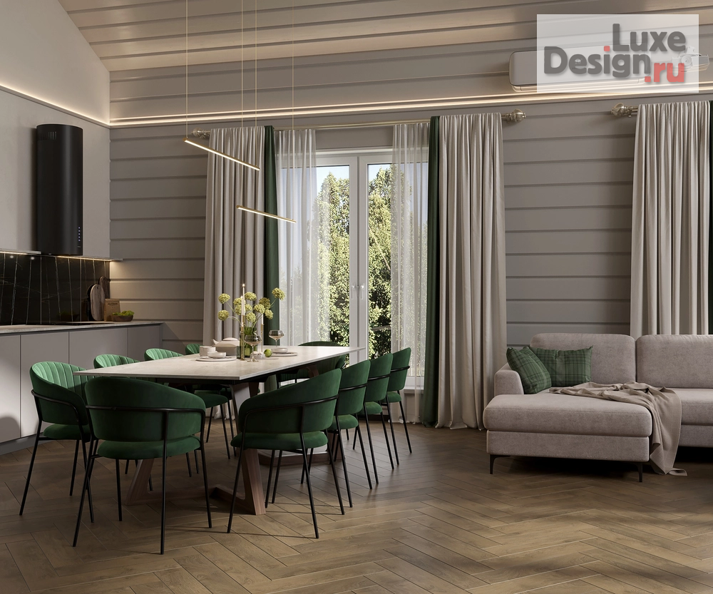 Дизайн интерьера загородного дома "Дизайн-проект частного дома" (фото 8) от дизайнера Москаленко Ольга Николаевна Дизайн интерьера загородного дома "Дизайн-проект частного дома" (фото 8)