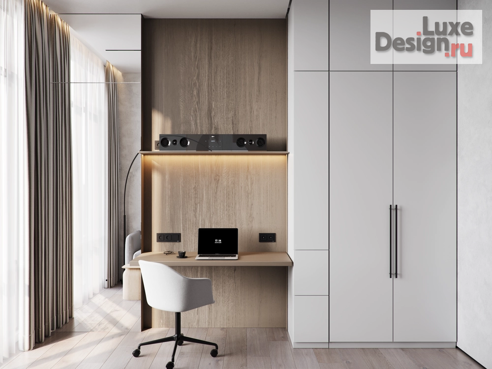 Дизайн интерьера трехкомнатной квартиры "ЖК олимпийский городок" (фото 7)