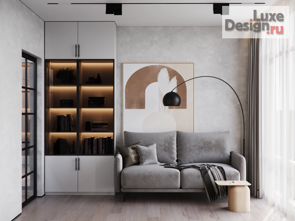 Дизайн интерьера трехкомнатной квартиры "ЖК олимпийский городок" (фото 1)