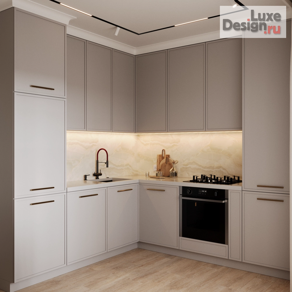 Дизайн интерьера двухкомнатной квартиры "ЖК Горожанин" (фото 5)