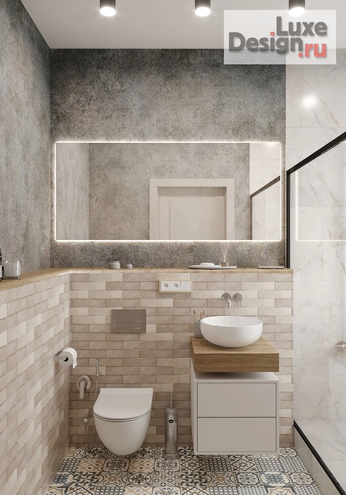 Дизайн интерьера частного дома "Загородный дом площадью 123 кв.м. Санузел и ванная." (фото 8)