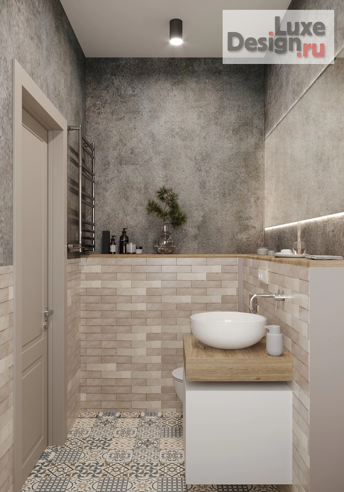 Дизайн интерьера частного дома "Загородный дом площадью 123 кв.м. Санузел и ванная." (фото 12)