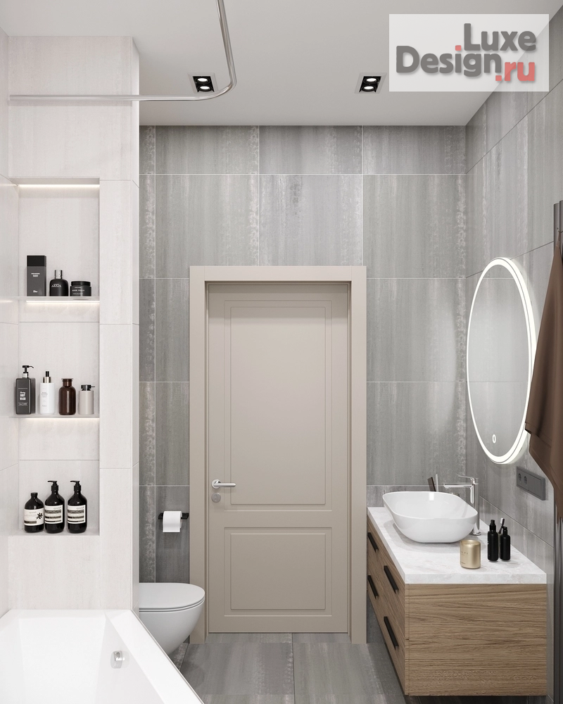 Дизайн интерьера частного дома "Загородный дом площадью 123 кв.м. Санузел и ванная." (фото 5)