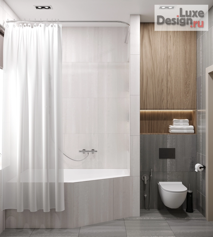 Дизайн интерьера частного дома "Загородный дом площадью 123 кв.м. Санузел и ванная." (фото 6)