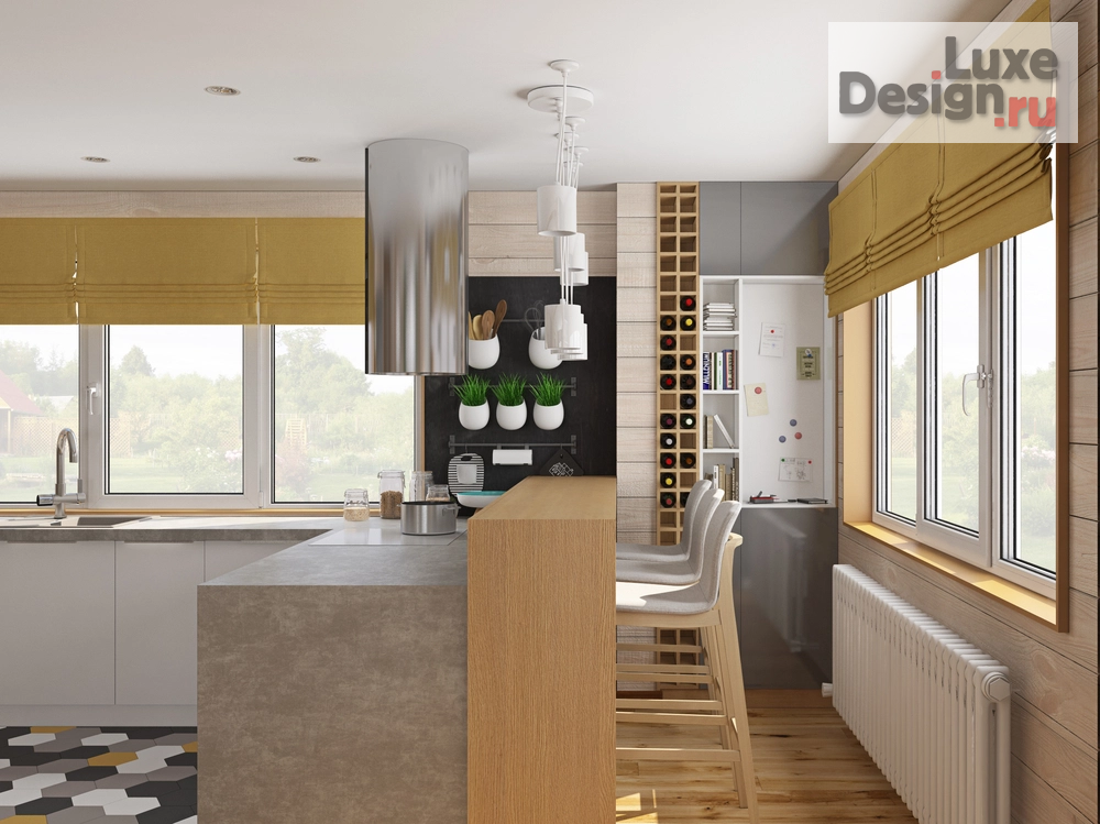 Дизайн интерьера частного дома "Дом у Ладожского озера" (фото 1)