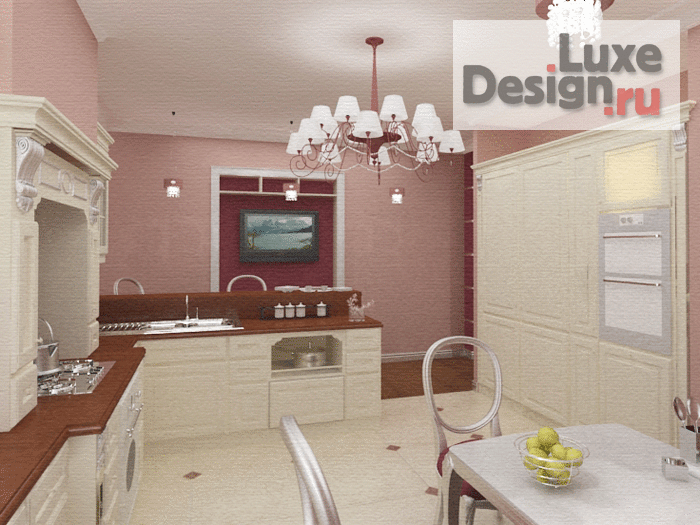 Дизайн интерьера трехкомнатной квартиры "Классическая квартира в Екатеринбурге" (фото 2)