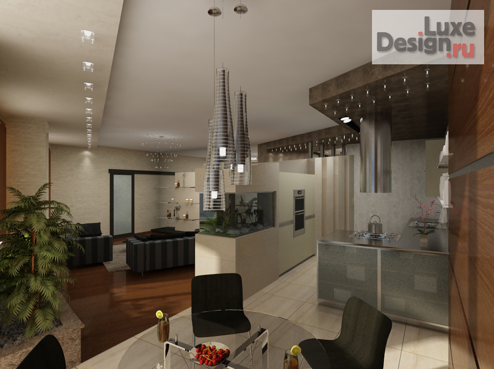 Дизайн интерьера трехкомнатной квартиры "Квартира на Никонова" (фото 1)